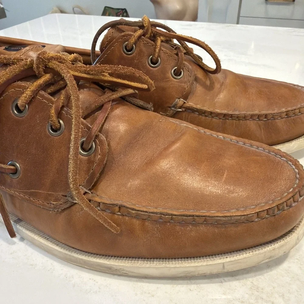 Quoddy Head Boat Shoe Whiskey 11D $249 Retail